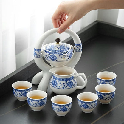 SpinBrew™ – Rotating Ceramic Teapot Set