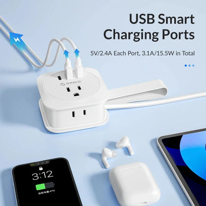 ChargeMate™ – Portable Travel Power Strip with USB Ports