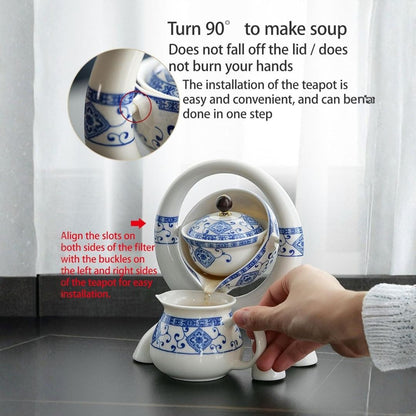 SpinBrew™ – Rotating Ceramic Teapot Set