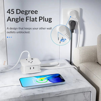 ChargeMate™ – Portable Travel Power Strip with USB Ports