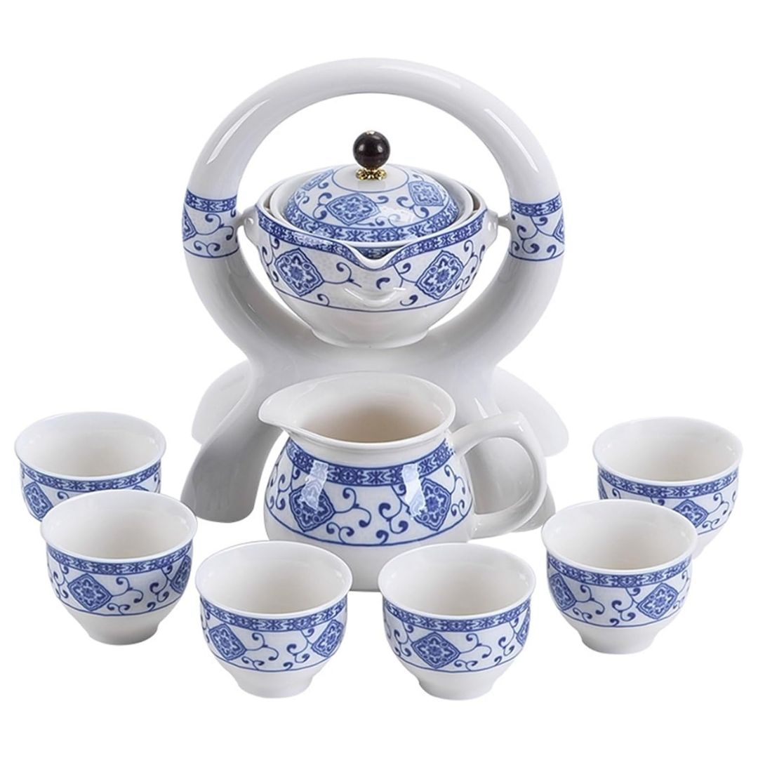 SpinBrew™ – Rotating Ceramic Teapot Set