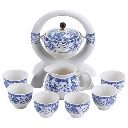 SpinBrew™ – Rotating Ceramic Teapot Set