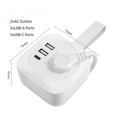 ChargeMate™ – Portable Travel Power Strip with USB Ports